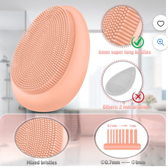 ETEREAUTY 2PCS Silicone Facial Cleansing Brush - Picture 4 of 7